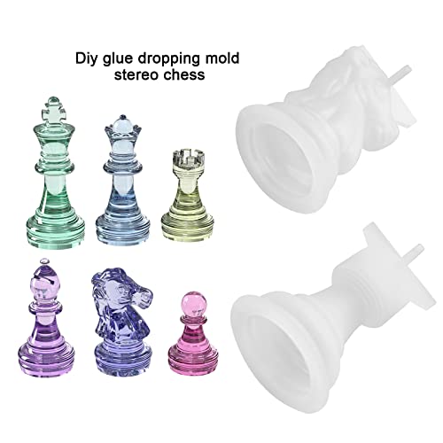 The Lord of the Tools Chess Board Resin Mould Set 1PC Checker Game Board Silicone Mould & 16PCS 3D Checkers Pieces Casting Moulds for Outdoor Board Games DIY Crafts Making - Image 2