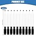 Dry Erase Markers with Eraser Cap 10Pcs 4.5 Inch Length Fine Tip Dry Erase Markers Black Color Whiteboard for School, Office, Meeting Room
