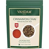 VAHDAM, té Chala Masala Chai (100 tazas) | ESPECIAS 100% NATURALES | Receta de té de canela antigua | Hojas de té Chai con especias | Preparar té caliente, té helado o Chai Latte | Té negro | 100gr (juego de 2)