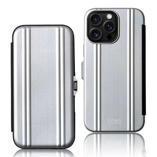 正規品★iPhone16 Pro ゼロハリバートン 手帳型★シルバー Amazon.co.jp: [ ゼロハリバートン ] 手帳型ケース MagSafe対応 耐衝撃