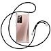 Produktbild mtb more energy® Handykette kompatibel mit Samsung Galaxy Note 20 Ultra (SM-N985, 6.9'') - schwarz - Befestigung Oben - Smartphone Hülle zum Umhängen - Anti Shock Strong TPU Case