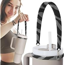 Pilotfish Water Bottle Strap - Heavy Duty Handle for Bottles | Fits Most Bottle Sizes, Dishwasher Safe, with Removable Clips