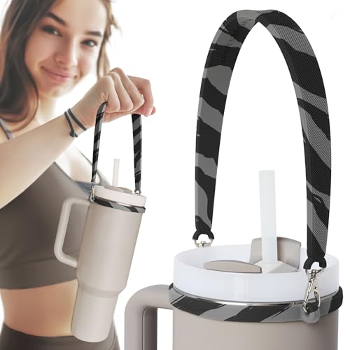 Pilotfish Water Bottle Strap - Heavy Duty Handle for Bottles | Fits Most Bottle Sizes, Dishwasher Safe, with Removable Clips
