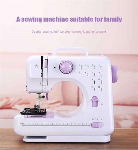 Mini-naaimachine met bord Draagbaar Elektrisch Huishoudelijk knutselen Herstellen Multifunctioneel 12 Ingebouwde steken Beginners - Image 3