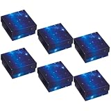 YARNOW Caja de Joyería Pequeña Azul de Papel para Pendientes y Collares 6 Piezas Adecuado para Envolver Regalos en Navidad y Ocasiones Obsequios