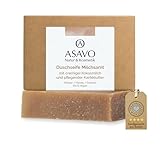ASAVO Premium Naturseife Kokosmilch BIO, handgemachte Seife ohne Parfümzusatz, vegane Milchseife,...