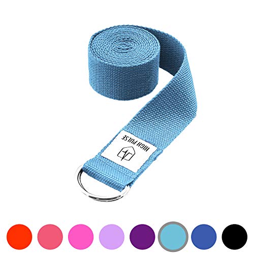 High Pulse Cinturón para yoga – Correa para yoga con hebilla – El accesorio de yoga y pilates perfecto – 100% hecho de lana (Varios tamaños)