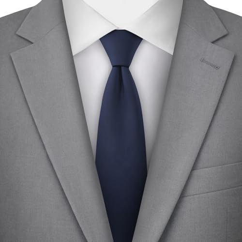 Image of Jacob Alexander Men's Slim Width 2.75 inch Solid Color Tie