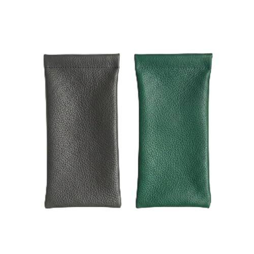 Image of Leather Spectacle Case, Multicolor, Slip-In Pouch Style, Pack of 2
