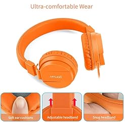 Gorsun®Pliable on Ear Casque Audio Enfant,Réglable Léger Écouteurs pour Enfants pour Ttéléphonesphones/iPhone/Tablettes… - Les Beatles, Paul McCartney, John Lennon, RIngo Starr, George Harrison Gorsun®Pliable on Ear Casque Audio Enfant,Réglable Léger Écouteurs pour Enfants pour Ttéléphonesphones/iPhone/Tablettes… – Image 2