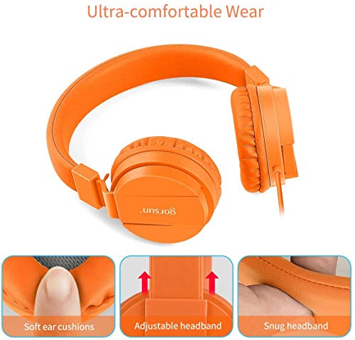 Gorsun®Pliable on Ear Casque Audio Enfant,Réglable Léger Écouteurs pour Enfants pour Ttéléphonesphones/iPhone/Tablettes… - Les Beatles, Paul McCartney, John Lennon, RIngo Starr, George Harrison Gorsun®Pliable on Ear Casque Audio Enfant,Réglable Léger Écouteurs pour Enfants pour Ttéléphonesphones/iPhone/Tablettes… – Image 3