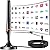 TV Antenna Indoor for Smart TV- Strong Magnetic Base and 360° Long Range Reception Support 4K 1080P &All TVs, 10ft Coax Cable for Local Channels