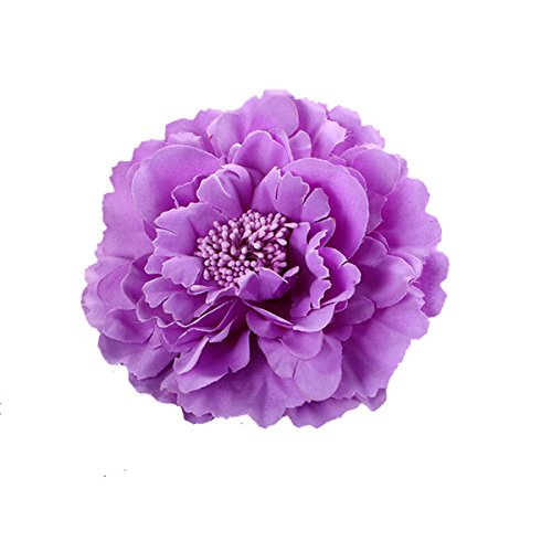ZUMUii Butterme Mehrfarbiges Tuch Blumen Blütenblatt Clip Schleife Haarspangen Zubehör Alligator Clip Girls Headwear Kopfbedeckung Blume Schleife Haarclip (Hellviolett)
