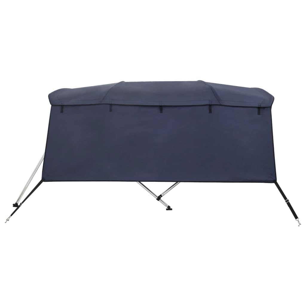 vidaXL Toit Bimini à 4 arceaux parois latérales 243x(230-244) x137 cm