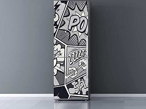 Oedim Vinilo Frigorífico Comic, Vinilo Premium, 200x60cm, Pegatinas de Nevera Económicas y Elegantes