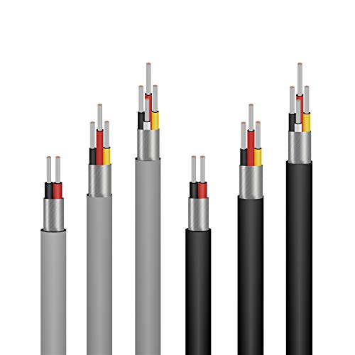 Striveday™ 2547 28 Awg 10 Meter Black 4-Core Control Cable Copper Wire Shielded Audio Cable Headphone Cable Signal Line #TOP5