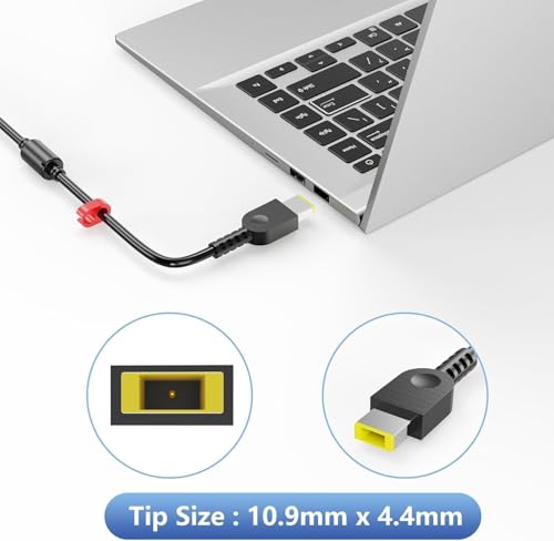Image of 135W USB AC Charger Compatible with Lenovo ThinkPad X1 Extreme Gen 1 2 3 4 5 W540 W541 T440 T440S T440P T470P T540p T15p Ideapad Yoga Y50-70 Y50-80 Y50p Y50p-70 Y50c Laptop Adapter (LE 135W USB)