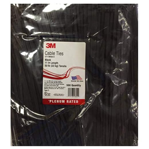 3M Durable Black Cable Ties Pack