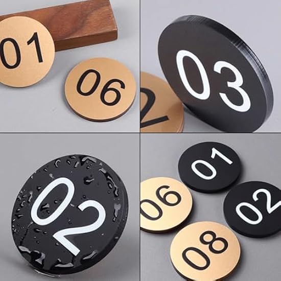 Adesivi Rotondi Numerici StayMax - Numeri Civici Autoadesivi Per Porte, Armadietti E Palestre (Nero, Diametro 3.5 Cm) - Foto 10