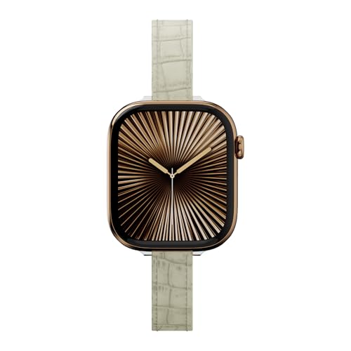 Slim Leather Band Compatible with Apple Watch Patented Iconic H Buckle by CrazyGrass - Used condition - Image 5