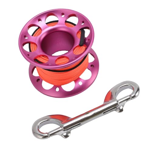 Bobine de ligne de plongée Keenso en aluminium aéronautique 15m durable
