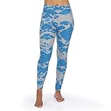 Officially Licensed Zubaz Women's NFL NFL Women's Lava Legging, Detroit Lions, Size X-Large