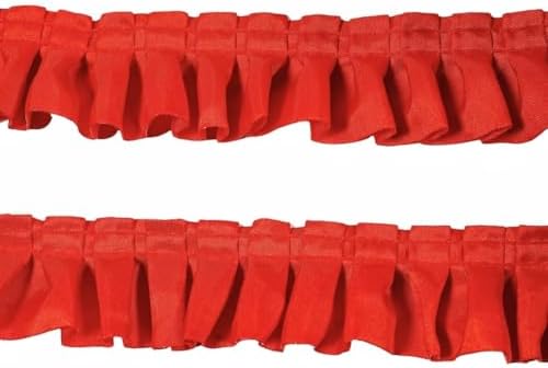 Red Ribbon Ruffle Trim Amazon.com: 10 Yards Satin Ruffle Trim Fabric Trims, Pleated Trimming ...