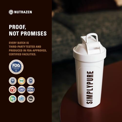 Image of SimplyPure Fermented Yeast Protein Powder - Chocochino - 1kg | 24.7g Complete Protein | Muscle Recovery & Lean Muscle Support | Gym & Fitness Supplement for Men & Women | Vegan Protein Powder | PDCAAS 1.0 | With Probiotics & Digestive Enzymes