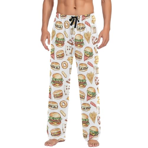 Pantalon de pyjama pour homme confortable avec poches pour eviter de serrer la taille