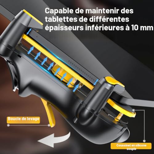 Contrôleur tablette à tir rapide avec 4 gâchettes PUBG Mobile