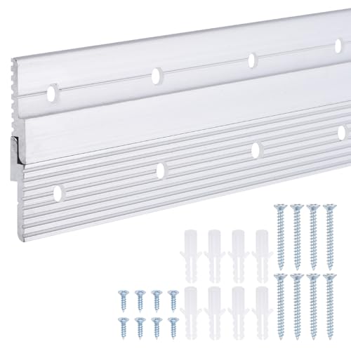 Image of uxcell French Cleat Picture Hanger 18 Inch, 1 Pairs Aluminum Z Clip Supports 90lbs, Interlocking Wall Mounting Bracket, to Hang Mirrors, Panels, Shelves, Headboards, Art Frames, (a23081700ux0544)