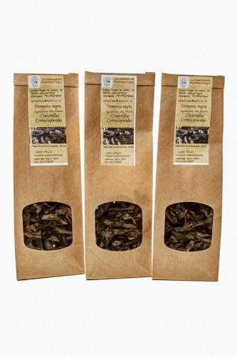 Trompeta de los Muertos Deshidratada (90g)Setas silvestres deshidratado Naturales. Trompeta Negra Calidad Gourmet