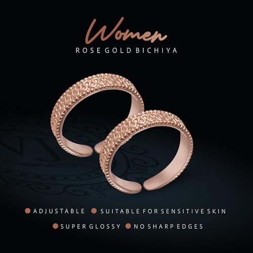 Image of Exclusive 925 Sterling Silver Toe Rings for Women | Gift for Women and Girls | Bichiya | Certificate of Authenticity|Adjustable