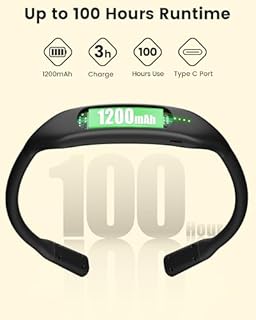 Glocusent Luce per Lettura Libri a Letto, Luce da Collo Ricaricabile con 100h Autonomia, 5 Luminosità Regolabile. Ideale per Leggere e Lavorare