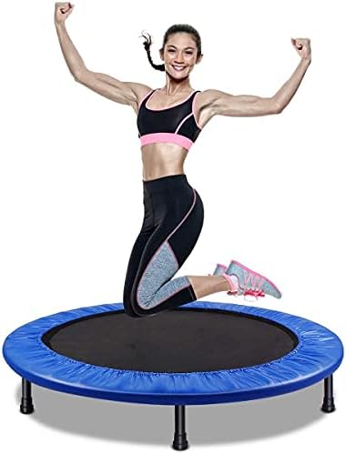 ULTIMAX 40'' Fitness Trampolines, Foldable Mini Trampoline for Adults and Kids with Safety & Anti-Skid Pads Exercise Rebounder, Recreational Jump for Indoor&Outdoor, Max Load 330lbs Assorted Color