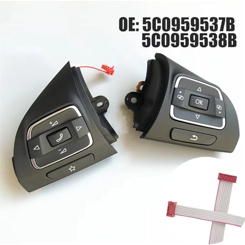 Bouton-poussoir de volant VW Amarok commande de remplacement 5C0959538B - 3