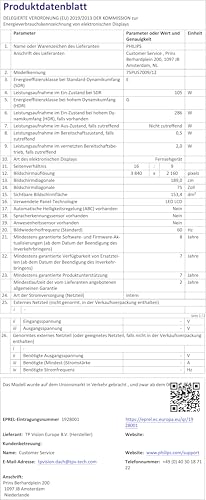 Philips 75PUS700912 TV 190 5 cm 75 4K Ultra HD Smart TV Wifi - vue 6