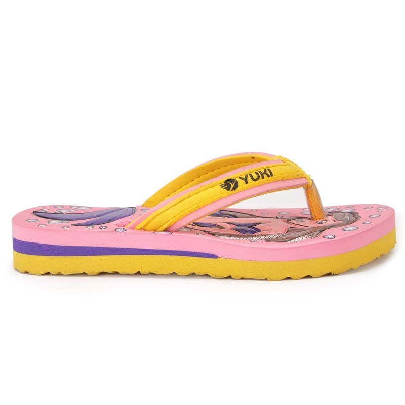 Image of YUKI Unisex - Child, Kids Flip-Flop |Soft, Comfortable, Indoor & Outdoor Cartoon Slipper & Chappal