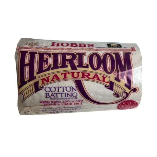 Hobbs Heirloom 100% Cotton Batting King Package - 120" X 120"