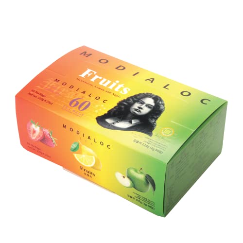 Fruit Tea Sampler - Strawberry, Green Apple, Lemon, Herbal Tea Blend With Fruit Flavor #TOP4