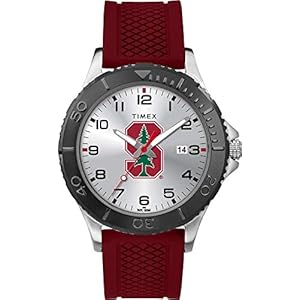 Timex Tribute Men’s Collegiate Gamer 42mm Watch – Stanford Cardinal with Crimson Silicone Strap