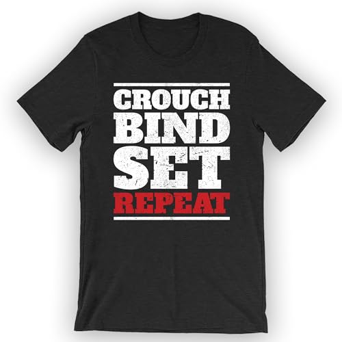 Unisex Crouch Bind Set Repeat T-Shirt Funny Rugby Shirt 2XL / Grey