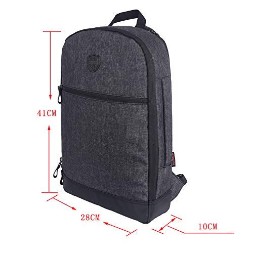 TOURBON Nylon Clip-on Bicycle Panniers Laptop Backpack Bike Rear Rack Bag (Small)4