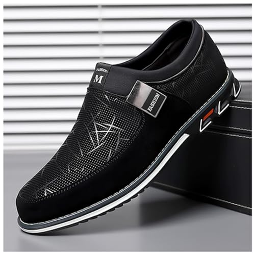 Mens Casual Shoes Slip on Sneakers Loafers Comfort Walking Shoes for Male Business Work Office Dress2