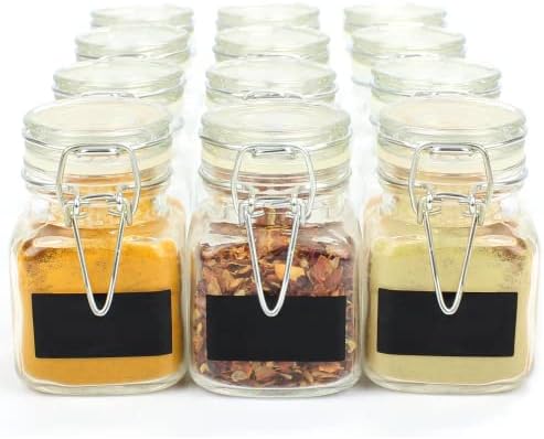 Mini Clip Top Glass Jars (8 x 5 cm) Preserve Jam Spice M&W 12