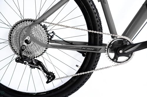 Bicicleta Aro 29 Bike Ksw Mtb 12v Marchas K7 11-50 Quadro em Alumínio 6061 (Grafite, 19)