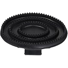 Intrepid International Large Rubber Horse Curry Comb - Black