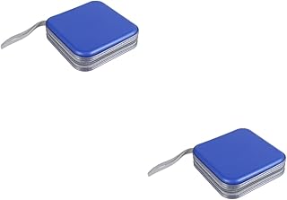 Homoyoyo 2 Pçs Bolsa De 40 Cds Com Zíper Pequena Caixa Organizadora Com Zíper Em Torno Da Carteira Bolsa De Moedas Quadrada Porta-Perfume Porta-Perfume Estojo Com Zíper Porta-Cd