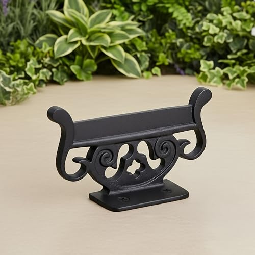 Black Wrought Iron Floor Mount Boot Scraper