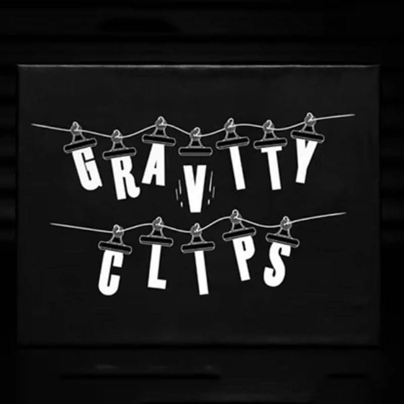 SUMAG Gravity Clips Magic Tricks Mind-Reading with A Visual Climax Card Prediction Magic Close-up Street Illusions Gimmicks Mentalism for Magicians